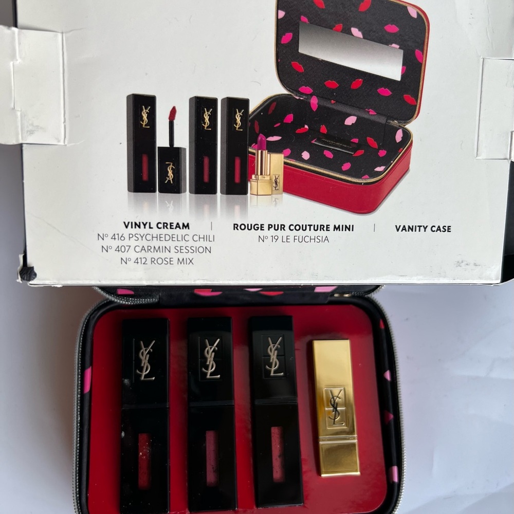 Yves Saint Laurent Beaute Exclusive Vinyl Cream Lip 416 / 407 / 412 New in box - Picture 2 of 8